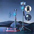 Q185 Intelligent Face Tracking Selfie Stick 360 Degree Rotation Ai Gimbal Stabilizer with Remote Shutter Wireless Bluetooth Selfie Stick Tripod for Live Streaming.