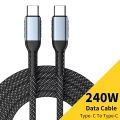 CASIFY CC24 QC 4.0 240W USB C to Type C Fast Charging Cable PD Cable Type C To Type C Fast Charging Cable 240W Cable Fast Charging Braided Cable 240 Watt Cable. 
