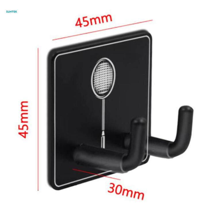 2x%20Wall%20Mounted%20Racket%20Rack%20Portable%20Wall%20Hook%20Metal%20Badminton%20Racket%20Hook%20-%20Image%208
