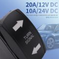 Turn Signal Rocker Switch LED for RV Vehicle 4Pin Universal Switch. 