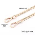 Metal Chain strap for bags DIY Handles Crossbody Accessories for Handbag Luxury Brand Detachable Replacement Purse Chain strap.