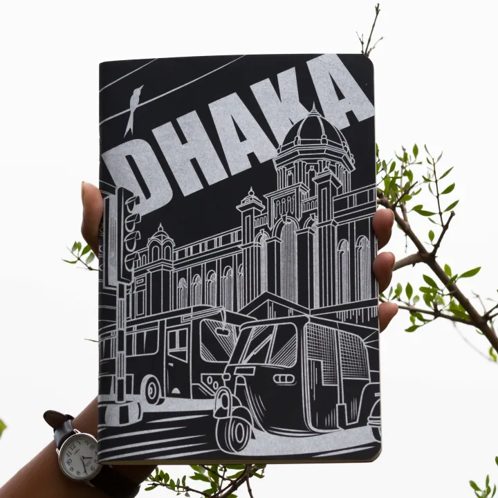 Dhaka%20(Line)%20Black%20Silver%20Cover%20Notebook%20(SN202309382)%20-%20Image%204