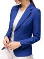 Blue Women’s Blazer - Stylish Slim-Fit Office Wear, Comfortable Fabric, Elegant Design, Perfect for Formal & Casual Looks, Affordable Price - blazer for women blue and black for winter. 
