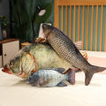 30cm Lifelike Simulation Fish Plush Toys Soft Stuffed Animal Silver Carp Bream Pillow for Pet Dog Creative Toys Kids Girls Gift. 