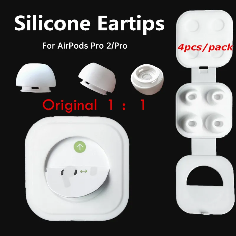 For Apple Airpods Pro Original Silicone Eartips Replacement