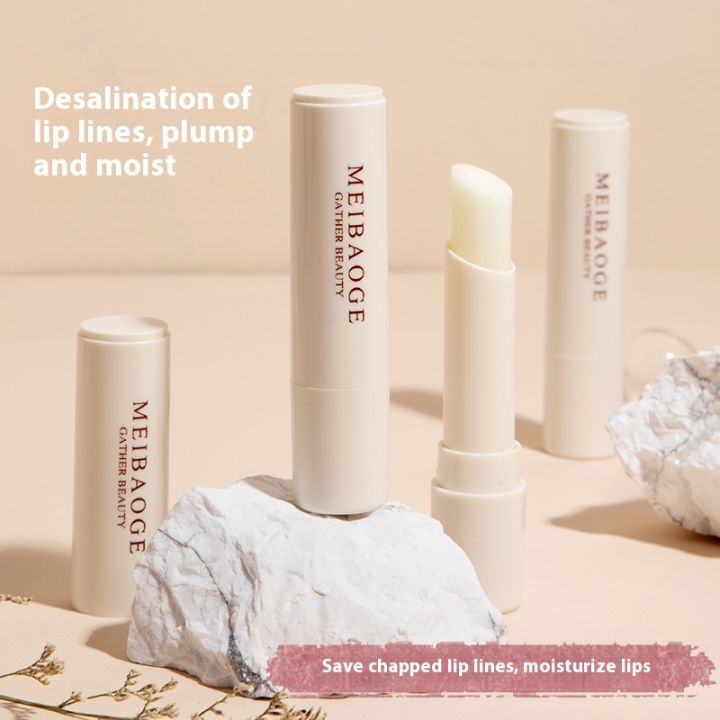 Meibaoge Vaseline Lip Balm Lip Balm Hydrating Moisturizing Anti-Dry Cracked Moisturizing Lip Balm Men and Women Skin Care Products