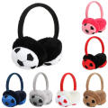 Plush Winter Warm Earmuffs Windproof Football Design Earmuffs Unisex Ear Muffs For Kids' Winter Activities Sports Events Cold. 