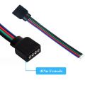 4pin 5pin 6pin Male Female strip to controller Adapter Cable Wire for 5050 3528 SMD RGB RGBW RGB+CCT LED Strip light 5pcs. 