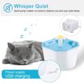1.6L Automatic Pet Water Fountain Silent Drinking Electric Water Dispenser Feeder Bowl for Cats Dogs Multiple Pets. 