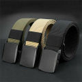 Canvas Belt Waist Belts Black Buckle Belt Unisex Waistband Webbing Belt.