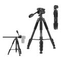 Andoer 157cm/61.8inch Portable Tripod Horizontal Camera Tripod Stand - black. 