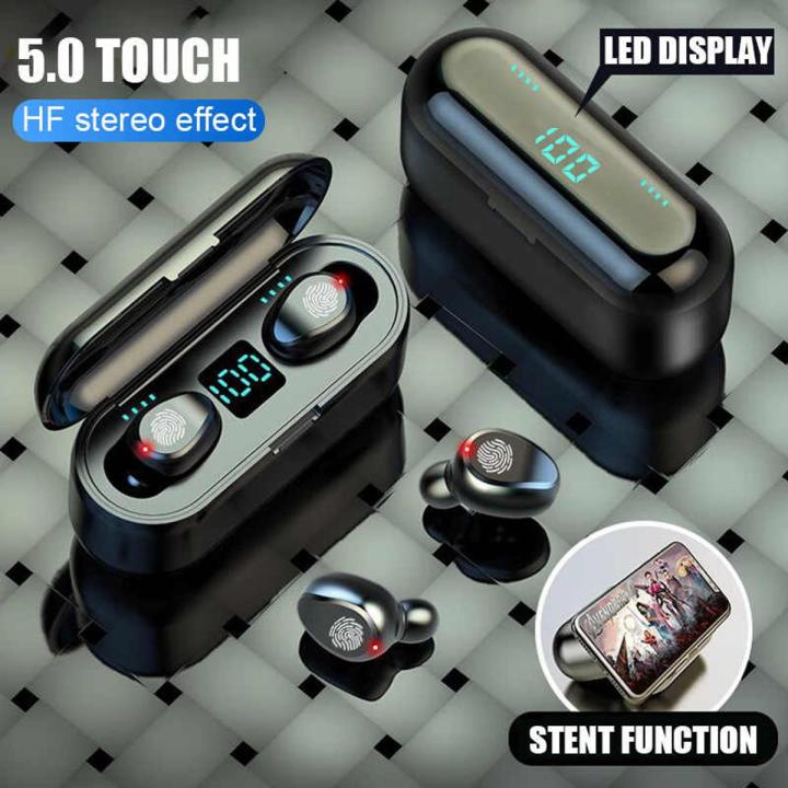Earphone Bluetooth Audifonos F9 True Wireless Headset F9 TWS