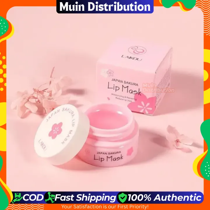 %E3%80%BD%EF%B8%8F%20LAIKOU%20Japan%20Sakura%20Lip%20Mask%20Diminishing%20Lip%20Lines%20Cherry%20blossoms%20Remove%20Wrinkle%20Cream%20Repairing%20Smoothing%20Lip%20Balm%208g%20-%20Image%202