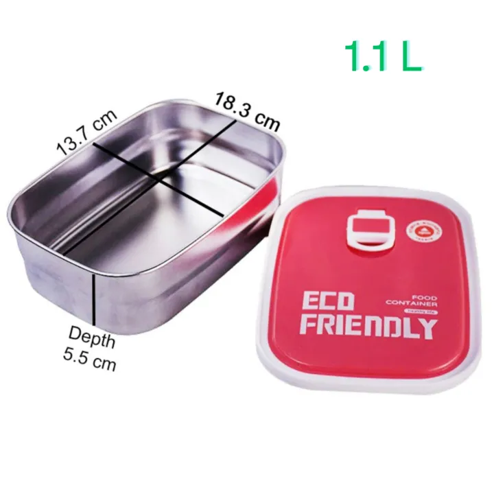 Stainless%20Steel%20Rectangle%20Shape%20BPA%20Free%20Food%20Grade%20Airtight%20Lid%20Food%20Container%20Lunch%20Box%20-%20Multicolor%20-%20Heat%20&%20Cold%20Resistant%20-%20Image%205
