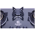 Gazi Smiss EG-B712S 3 Burner Steel Body Gas Stove  LPG/NG Supported. FI. 