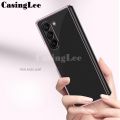 For Samsung Galaxy Z Fold 5 Case Transparent Plating Antioxidant Clear Cover for Samsung Galaxy Z Fold5 Back Cover. 