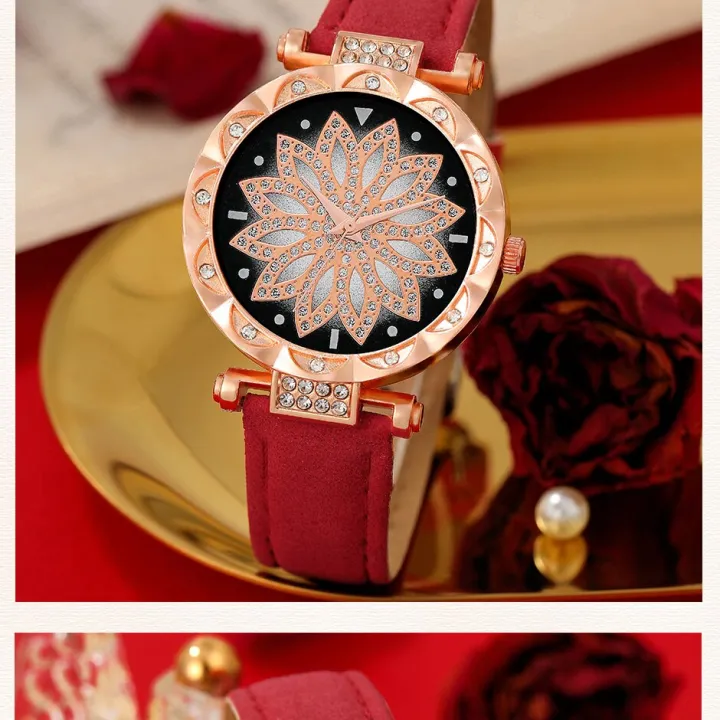 Fashionable%20and%20Exquisite%20Watch%20Six%20Piece%20Set%20Suitable%20for%20Ladies%20and%20Girls%20Luxury%20Women's%20Round%20Dial%20Luxury%20Watch%20Fashionable%20New%20Design%20Suitable%20for%20Personal%20Use%20or%20Gift%20Birthday%20Party%20-%20Image%207