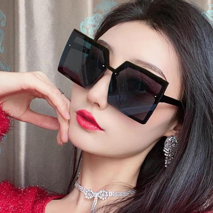 New Sunglasses Mi Nail Trendy Box Large Frame Glasses Fashion European and American Style Street Shot Simple Xiaohongshu Vintage Sunglasses