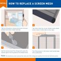EROCACA White Magnetic Window Mosquito Net DIY Mesh Tulle Invisible Screen Fiberglass Curtain Customize Anti Insect Fly Flies. 