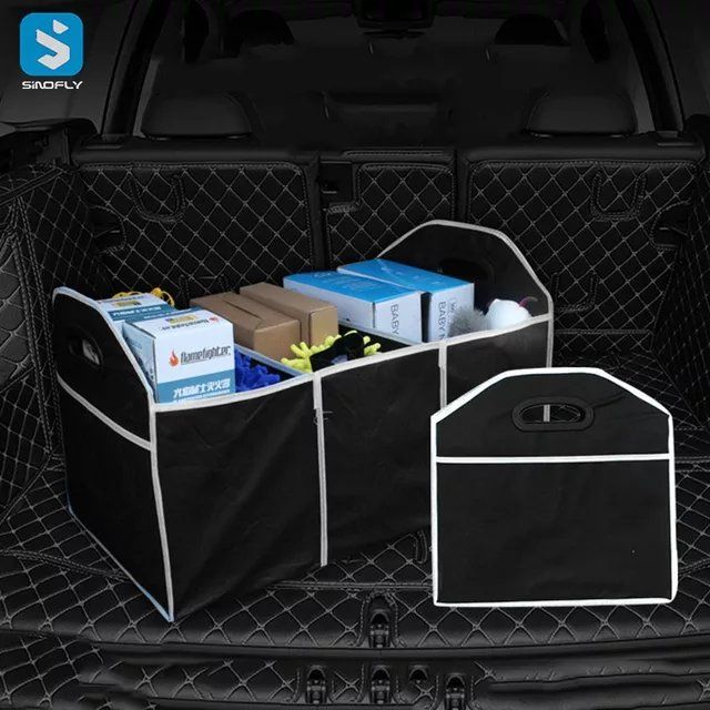 Black Collapsible Car Trunk Organizer Folding Car Auto Storage
