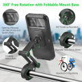 Universal Waterproof Bicycle Phone Holder Bike Motorcycle Handlebar Mobile Phone Stand Mount Waterproof Cell Phone Bracket Case. 