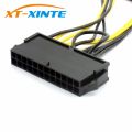 XT-XINNTE 24Pin to to Dual 6 Pin PCI-E Graphics Card Power Cable With Boot Graphics Adapter Cable Wire 18AWG 30cm. 