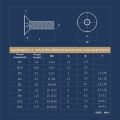 50/20/10/5pcs M1.6 M2 M2.5 M3 M4 M5 M6 M8 Black Grade 10.9 Hexagon Hex Socket Head Flat Countersunk Allen Bolt Screw. 