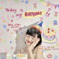 Happy Birthday Projector KoreainsWind Xiaohongshu Same Style Internet Famous Photo Taking Projection Lamp Children's Creative Confession.