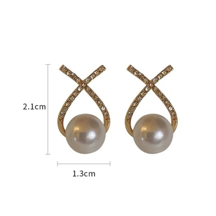 Elegant%20Simulated%20Pearl%20Earrings%20For%20Women%20Inlaid%20Rhinestone%20Stud%20Earrings%20Letter%20X%20Ear%20Stud%202023%20Trendy%20Party%20Wedding%20Jewelry%20-%20Image%206