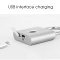 Fingerprint Padlock,Portable Anti-Theft USB Charging Fingerprint Lock for Lockers, Suitcases, Backpacks Etc Can Support. 