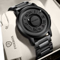Magnetic Ball Men's Personalized Creative Watch Trendy Black Technology Cool Concept Borderless Design Watch Wholesale. 