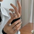 3 Pcs Adjustable Finger Rings for Girls Simple Fashion - Finger Ring Set for Women New Collection. 