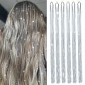 air Tinsel Kit With Tools Glitter Hair Extensions Sparkling Shiny Hair Tinsel Kit Heat Resistant for Women Girls.