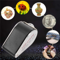 10X Triplet Magnifier with 6 LED UV Light 21mm for Gems, Jewelry, Etc.