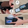 Japanese Men's Genuine Leather Wallet, Business , 20% Off, Multi Card, Large Capacity Anti Magnetic RFID Zero Wallet. 