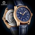 OCHSTIN Brand Fashion Business Luxury Leather Strap Automatic Mechanical Men's Watch.