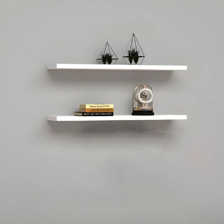 White%20Floating%20Shelf%20Set%20of%201/2/3,Wall%20Hanging%20Shelf,Home%20Decoration%20Shelf,Storage%20Shelves%20Display%20Racks%20Home%20Decor%20Wall%20shelve%20for%20Living%20Room,%20Office%20Shelves,%20Book%20Shelf%20Size:19x6%20inch%20-%20Image%208
