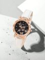 Casual Women Watch Females Leather Strap Quartz Wristwatch for Girls & Ladies Decent Watches. 