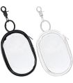 Round PVC Transparent Cosmetic Bag Jewelry Organizer Waterproof Travel Portable Data Cable Earphone Coin Charger Storage Pouches. 