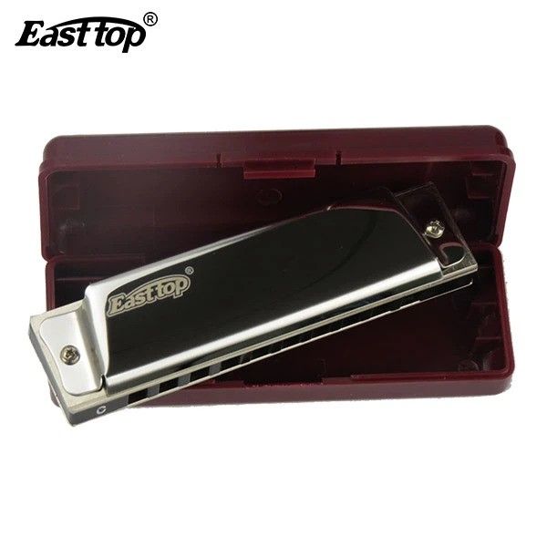 EASTTOP T10 10 hole mouth organ blues harp harmonica for beginner