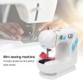 306 Portable Dual Speed Mini Sewing Machine Double Thread & Speed with Cutter & Light Auto-rewind Foot Pedal. 