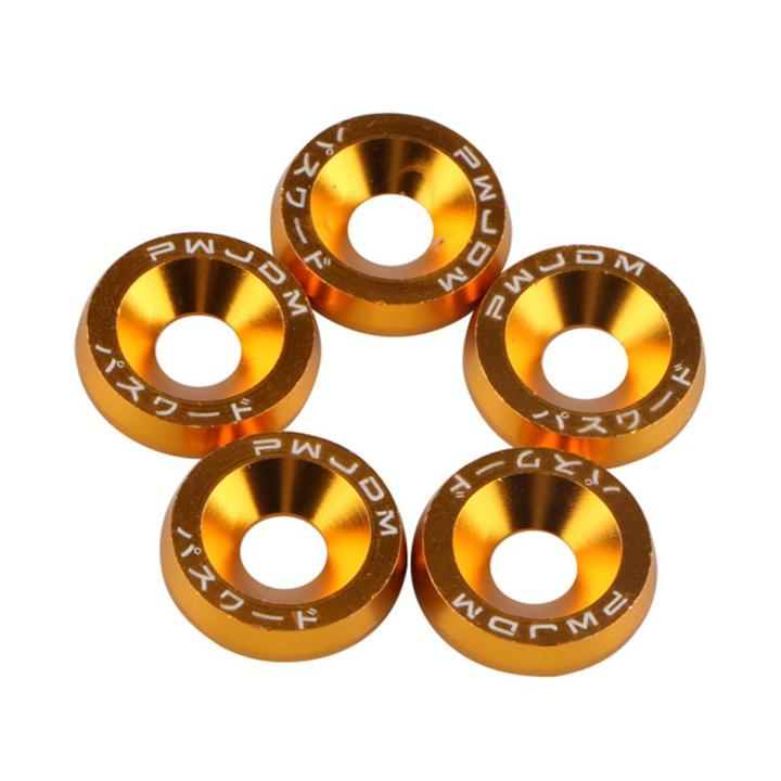 30PC Gold CNC Billet Aluminum Washer Kit - Stainless Bolts & Rivet Nuts For Car Dress Up 2 thumbnail image