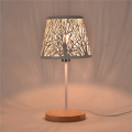 Small Lamp Shade Clip on Bulb,Barrel Metal Lampshade with Pattern of Trees for Table Chandelier Wall Lamp White. 