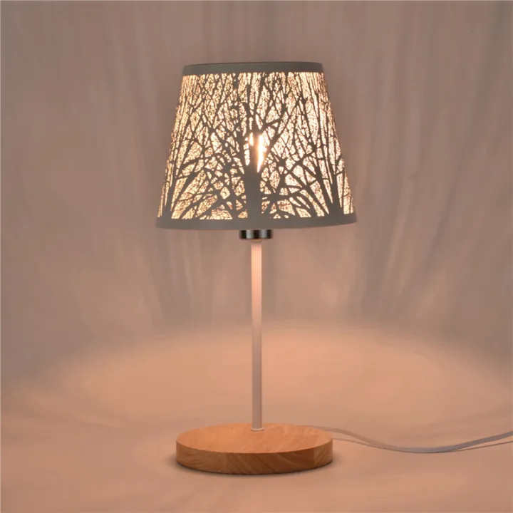 Small%20Lamp%20Shade%20Clip%20on%20Bulb,Barrel%20Metal%20Lampshade%20with%20Pattern%20of%20Trees%20for%20Table%20Chandelier%20Wall%20Lamp%20White%20-%20Image%204