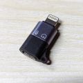 Type C To Lightning Microphone -Type-C to Lightning Conversion Convert-OTG Mic Adapter for iPhone | Lightning to USB-C Converter | Supports Microphone, Audio Recording, Fast Charging | Type-C to Lightning Female Connector for Vlogging & Podcasting.