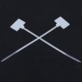 50Pcs Nylon Cable Tie Label Self-Locking Network Zipper Trim Wrap Ring Line Label. 