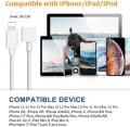Lightning Extension Cable Charging Sync Data Cable For iPhone 13 13 Pro Max 12 11 XS Max XR X 8 7 6 Plus 5 5S iPad iPod and More. 