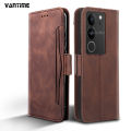 Vantime for Vivo V29 v29e 5G PU leather soft TPU wallet case multi cards clip flip cover.
