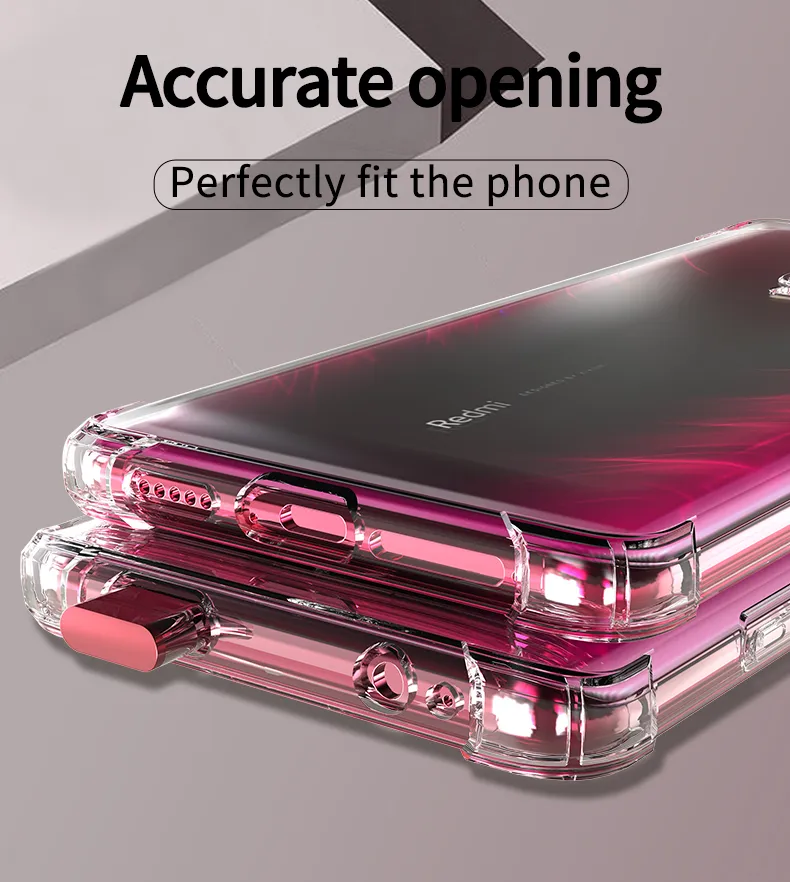 Transparent Shockproof Phone Case for Xiaomi Mi 9T Redmi K20 Pro Airbag  Soft 9TPro Mi9T Original Clear Back Cover Funda