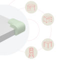 Beideli NBR Foam Table Protector Anti-Collision Baby Safety Furniture Corner Protection Edge & Corner Guards - 10 Pcs Pack.
